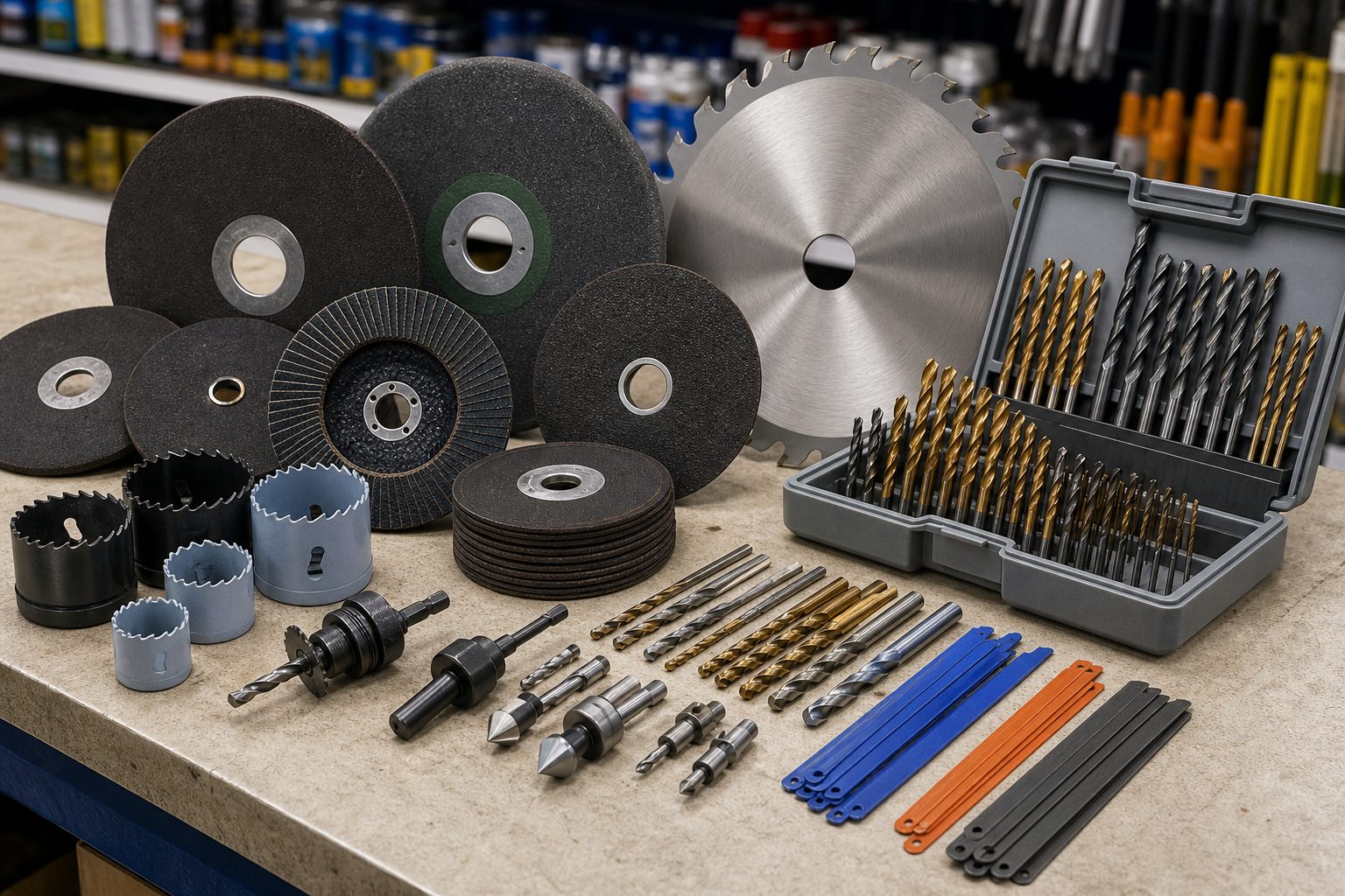 Cutting discs, grinding discs, drill bits, hole saws and blades for Karachi cutting tools supply